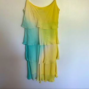 Ombré Nine West Dress - Yellow & Blue size 8